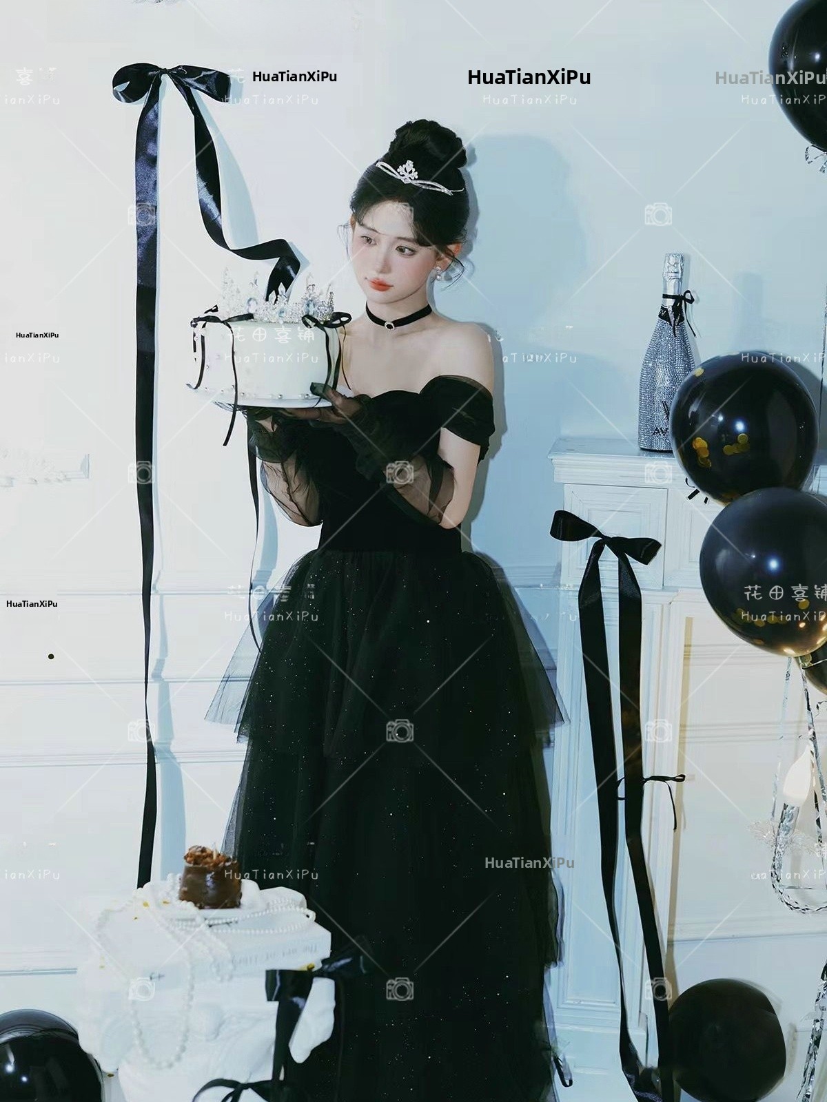 Ethnic Wear - Black Princess Costume Vintage Hepburn Style