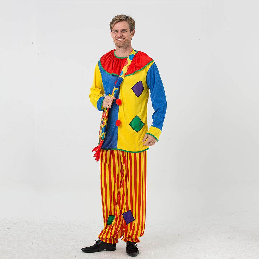 Ethnic Wear - Halloween Patch Clown Performance Costume Women's