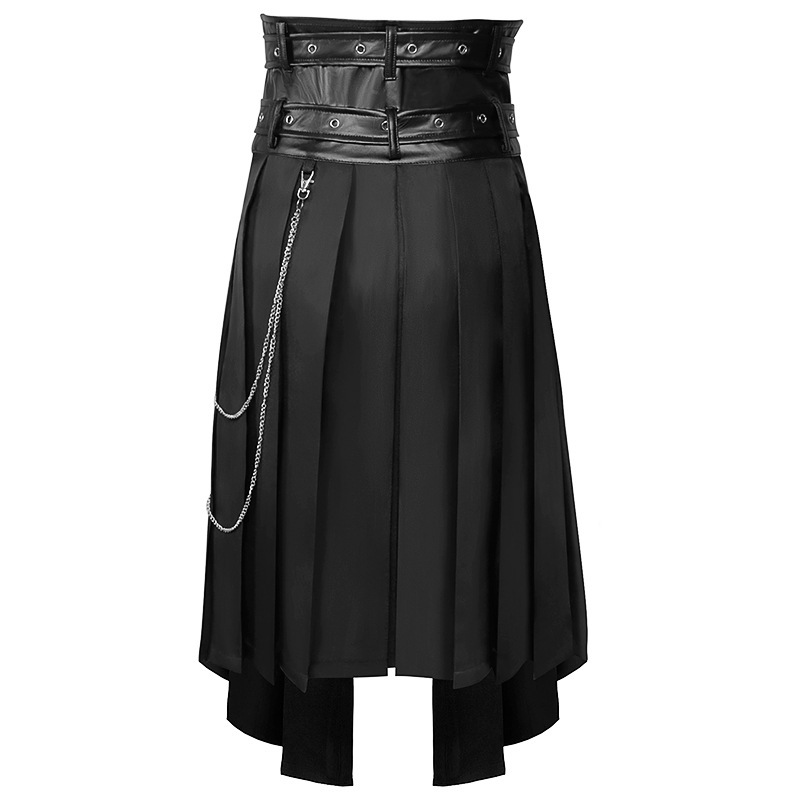 Gothic Dark Men's Skirt Pants  - Ethnic Wear 评论和价格