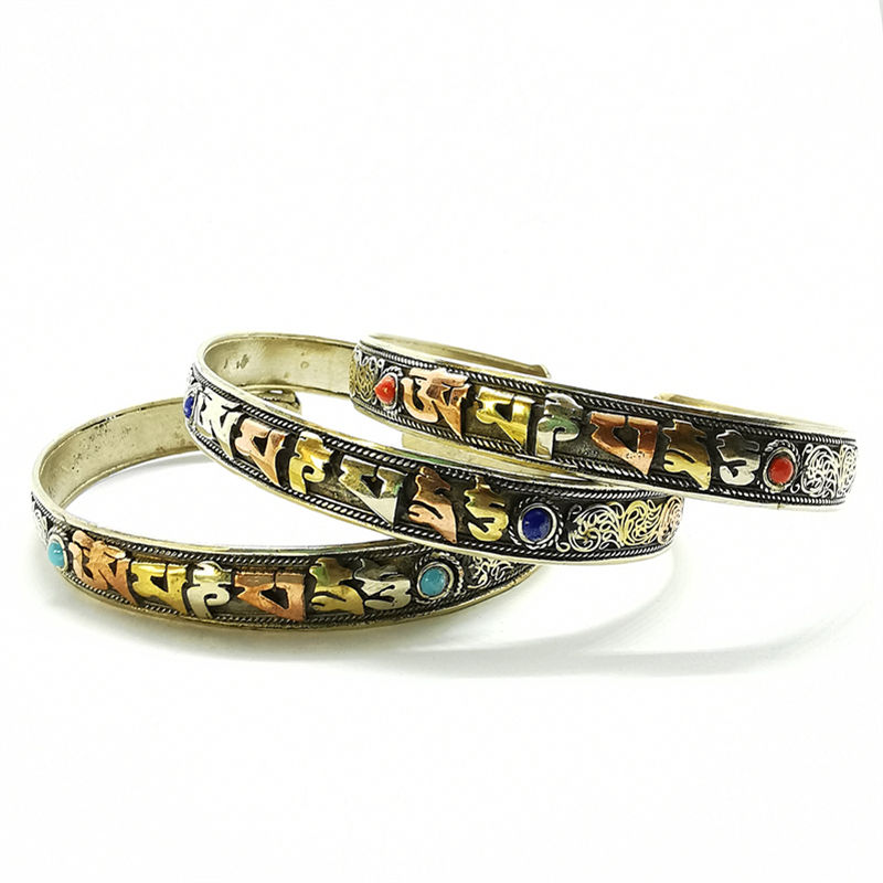 Tibetan Mantras Amulet Open Cu - Ethnic Fashion Com 评论和价格