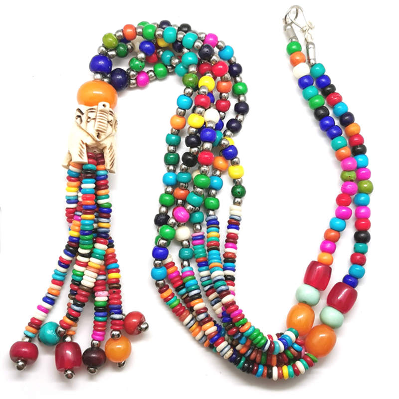 Tibetan Jewelry Rainbow Yak Bo - Ethnic Fashion Com 评论和价格