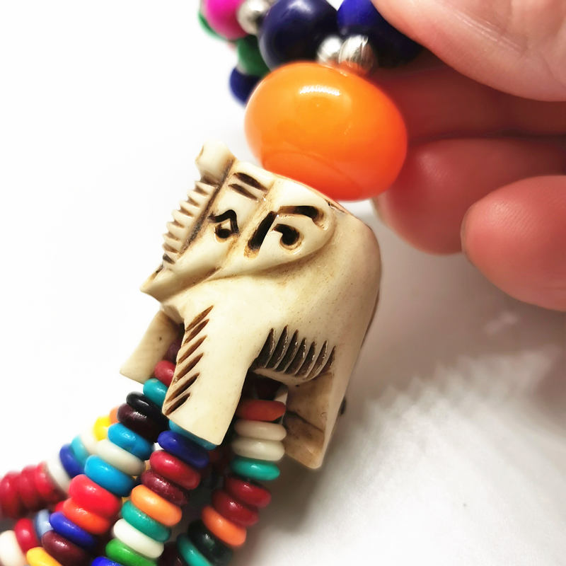 Tibetan Jewelry Rainbow Yak Bo - Ethnic Fashion Com 评论和价格