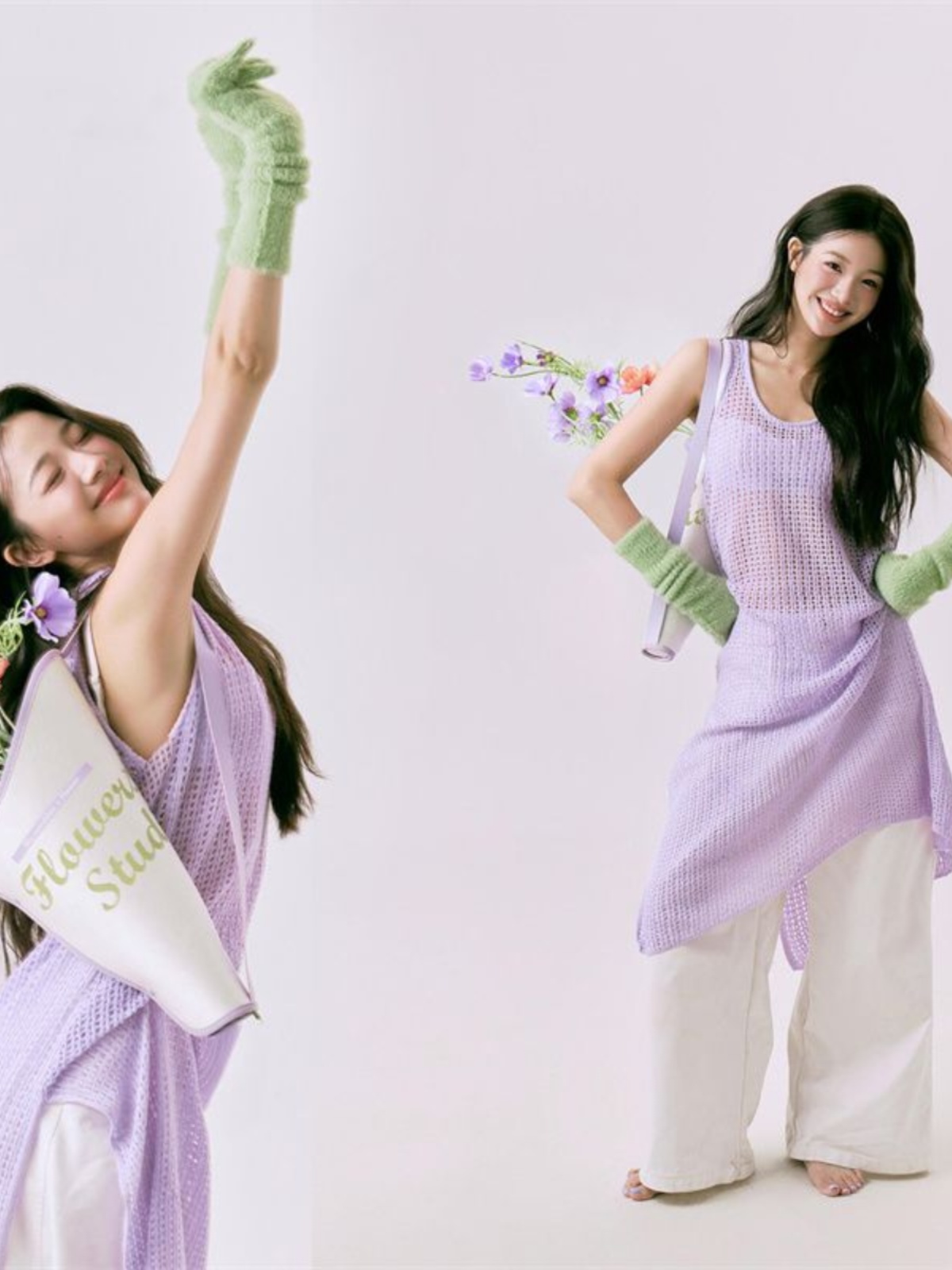Romantic Spring  Flower Print  - New Ethnic Fashion 评论和价格