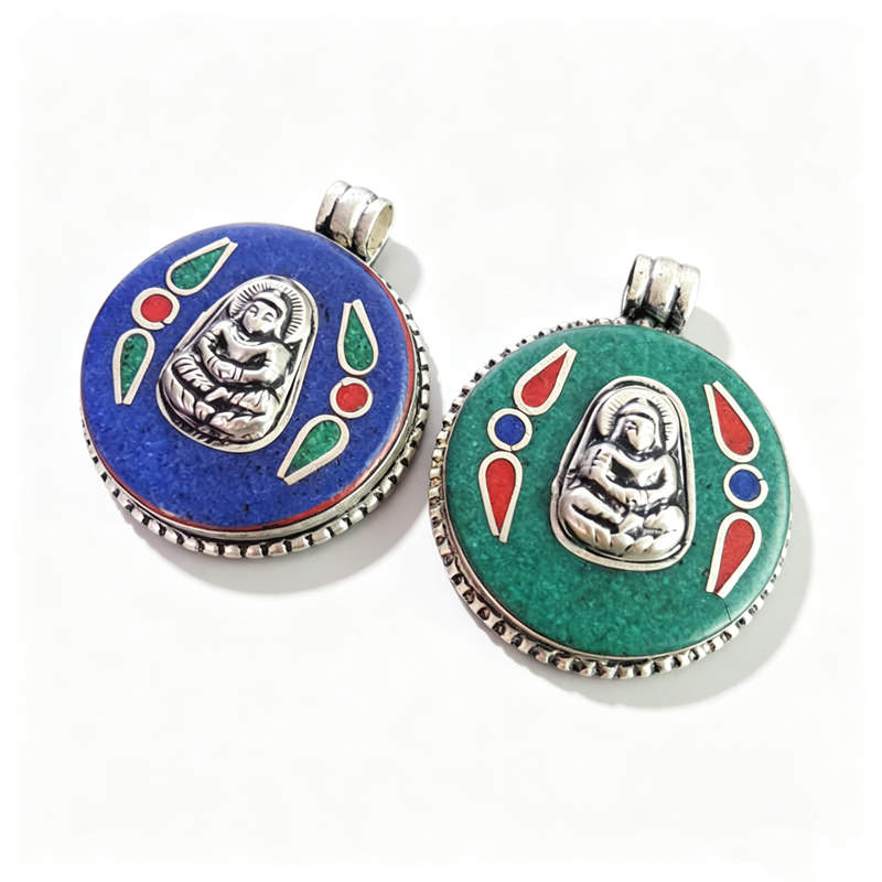 Tibetan Buddha Amulet Pendants - Ethnic Fashion Com 评论和价格