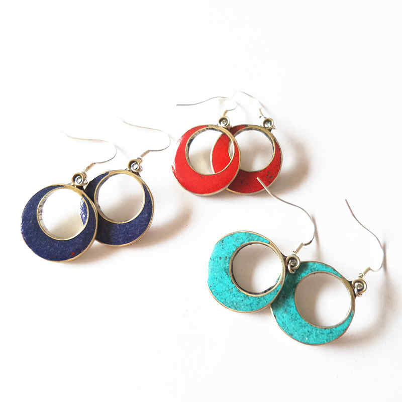 Ethnic Vintage Earring Circle  - Ethnic Fashion Com 评论和价格