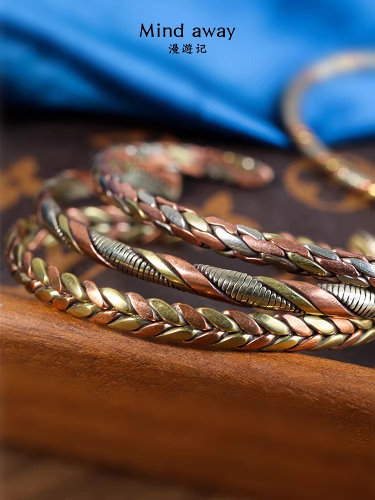 Indian Jewelry Red Copper Wrap - Ethnic Fashion Com 评论和价格