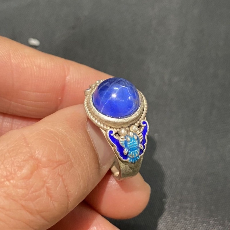 Ethnic Cloisonne Open Ring, Ex - Ethnic Wear Men'S Fashion 评论和价格